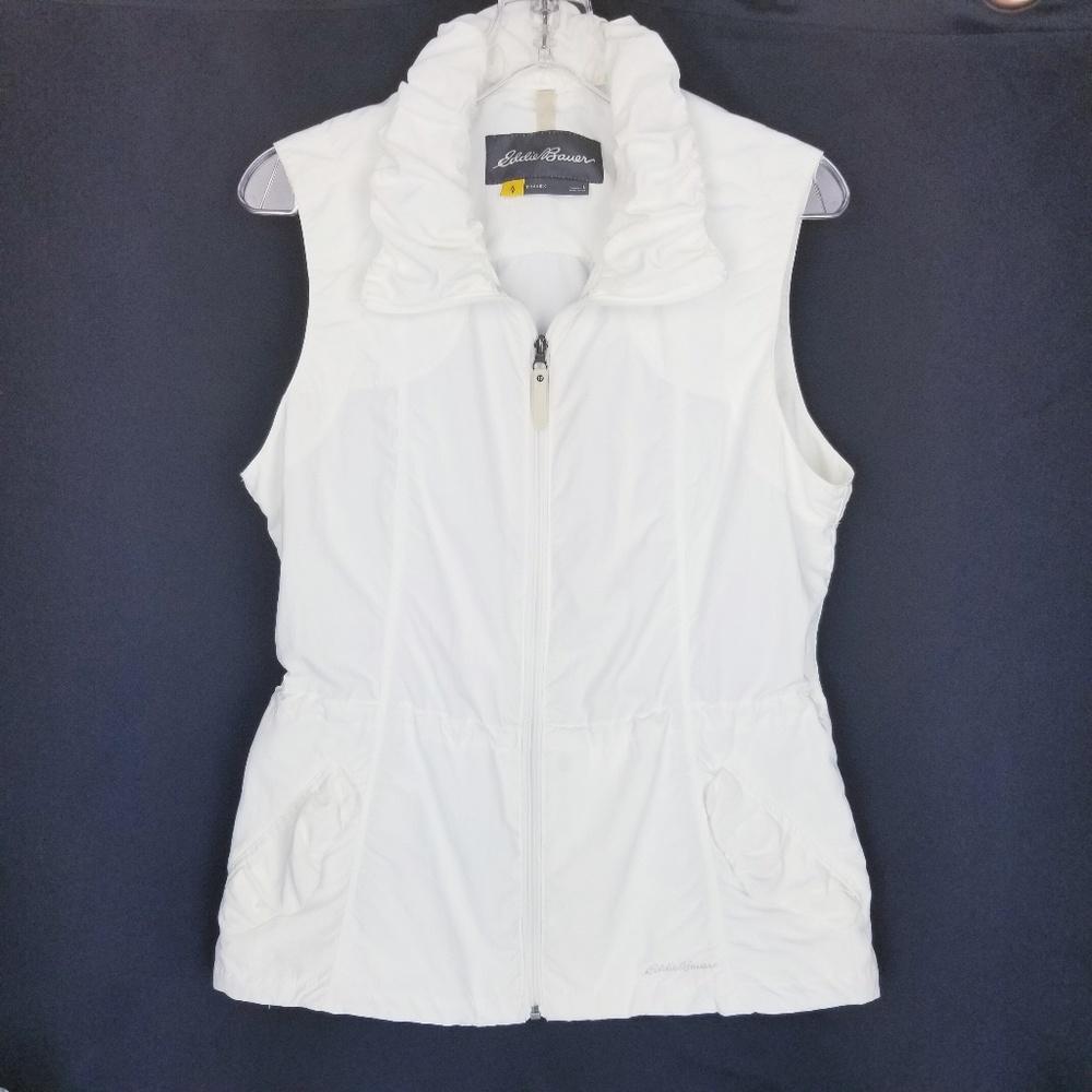 Eddie Bauer Travex Off White Vest Size Large